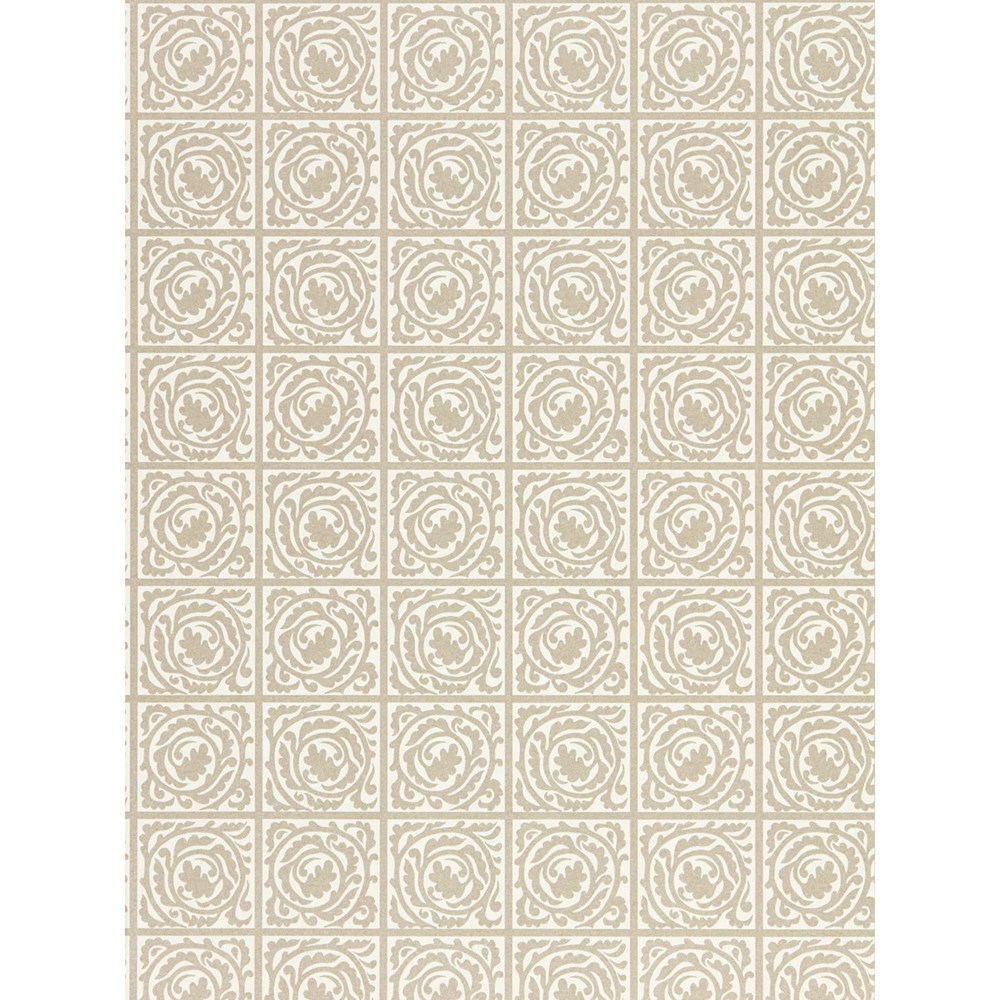 Pure Scroll Wallpaper 216546 by Morris & Co in Gilver